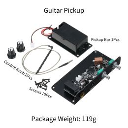 Pick de guitare de câbles Pickup de l'égaliseur de guitare silencieux avec bouton de commande de volume de ton pour luthier parties accessoires de guitare