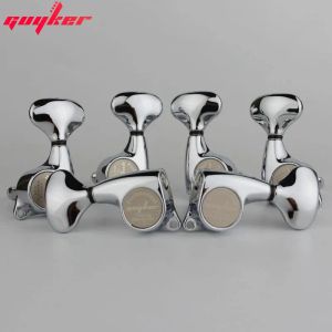 Câbles Guyker 3R3L Guitar Machine Heads 1 21 Scelled Tuning Key Pegs tuners Set remplacement pour St TL SG Style Guitars Electric Guitars Chrome