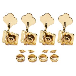 Câbles lourds 4 pcs ouverts de réglage droit de tuner à la gueule de basse pour basse de basse accessoire d'instruments de musique de guitare