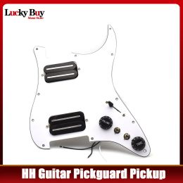 Câbles HH 2 Blade électric Guitar Pickguard Pickup Coil Humbucker Pickup de pickguard préwire