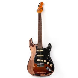 Kabels Hoogwaardige zware relikwie Vintage Style Handgemaakte elektrische gitaar Electric Electro Electrique Guitare Guitarra Gitar