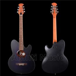 Kabels heet!Afanti Music Super Roundback/ Carbon Fiber Back Side Acoustic Guitar (ANT054)