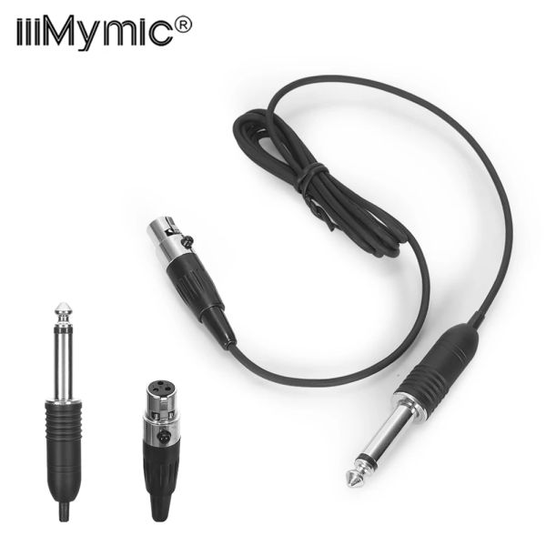 Câbles iiimymiques guitare basse câble instrument mini 3pin xlr ta3f à 1/4 6,5 mm 6,35 mm pour l'émetteur Akg Samson Bodypack