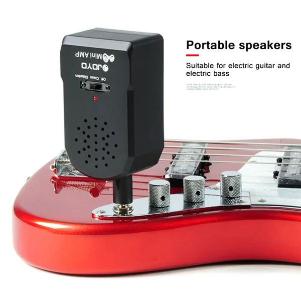 Cables Joyo JA01 Mini Guitar Guitar Amp Portable Amplificador de guitarra eléctrica Efectos de limpieza y distorsión de limpieza y distorsión