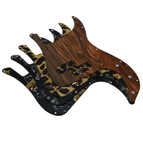 Câbles kaish divers pickguard en plastique imprimé en bass pb 3D avec vis pb plaque à gratter s'adapte à la guitare basse de précision