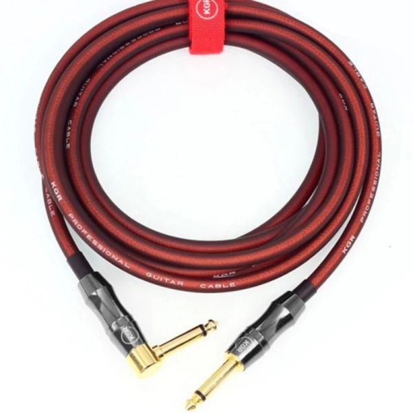 Cables KGR auténticos líneas de bajo de guitarra eléctrica de alto nivel que conectan el instrumento, el teclado, el blindaje del ruido del tambor