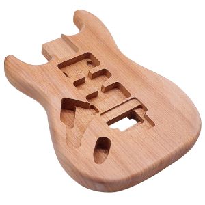 Câbles Corps de guitare électrique gauche Okoume Wood Couleur naturelle 5,7 cm Largeur de poche