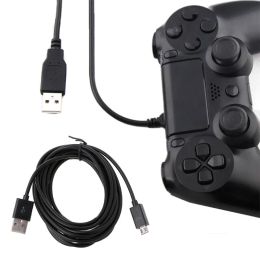 Câbles longs 3 mètres Micro USB Charge de charge Câble d'alimentation de charge pour PS4 Xbox One Controllers Drop Shipping