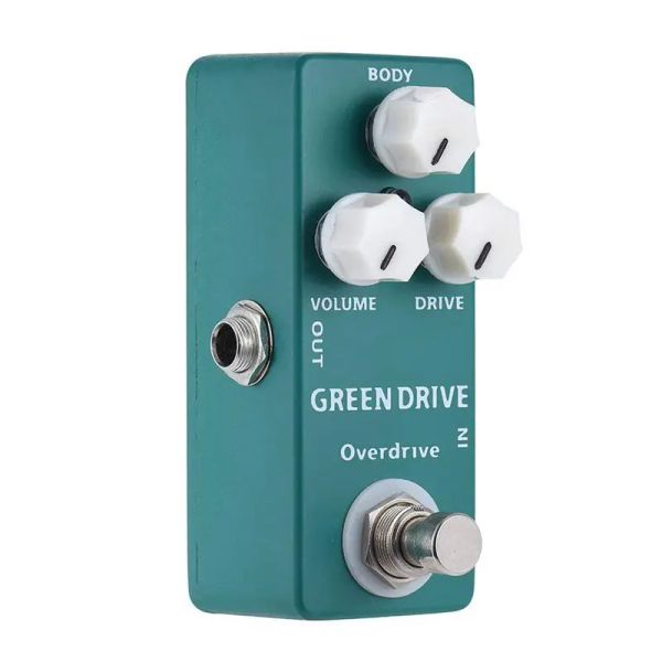 Câbles Mosky Green Drive Overdrive Guitar Effet pédale True Bypass Classic Blues / Rock Mini Single Guitar Pedal Guitar Parts Overdrive