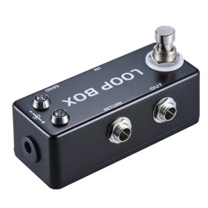 Câbles Mosky Guitar Effet Pedal Loop Box Mini True Trepass Looper Sélection de sélection Effet de guitare Processeur pour les guitares électriques