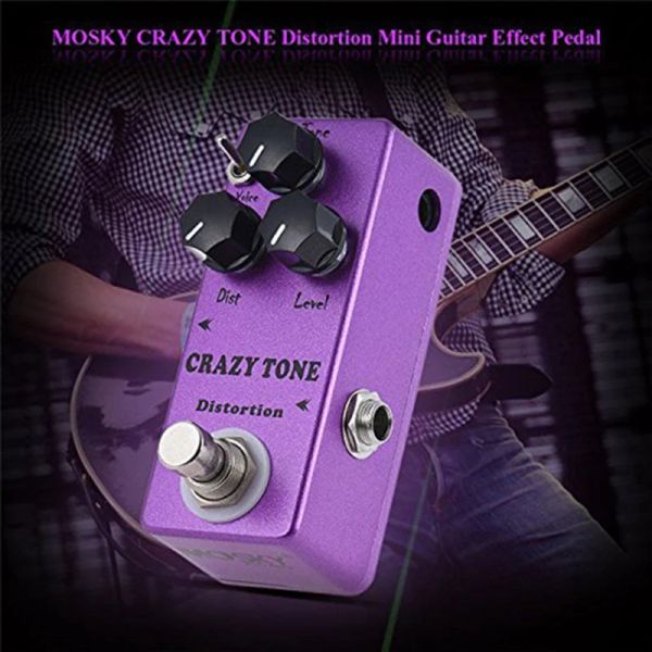 Câbles MOSKY MP50 Guitare Bass Effet pédale Crazy Tone Crazy Gain Distorsion électrique Distorsion Mini Single True Typass Guitare