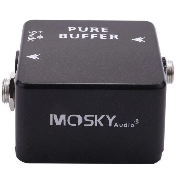 Cables Mosky Pure Buffer Guitar Pedal Buffer Efecto de guitarra Pedal Full Metal Shell Piezas de guitarra Accesorios