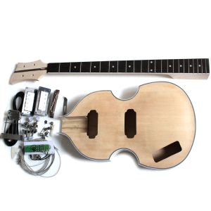 Câbles New DIY Electric Bass Guitar Kit de violon Bass Bass construisez la vôtre en main gauche