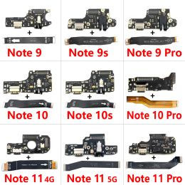 Kabels nieuw voor Xiaomi Redmi Note 7 8 8t 9 9s 10 10s 11 Pro 4G 5G 5G USB -lader Laad Dock Poort Connector Hoofd Mainboard Flex Cable