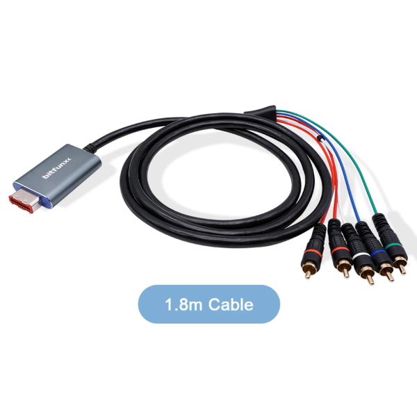 Câbles Câble original 5RCA YPbPr pour Nintendo GameCube 1,8 m ligne vidéo composant HD pour NGC sortie AV numérique accessoires de jeu vidéo