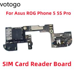 Kabels origineel voor ASUS ROG Telefoon 5 5S Pro 6 Sim Card Reader Small Board Slot IC -oortelefoon headset houder flexkabel ZS673K's vervangen