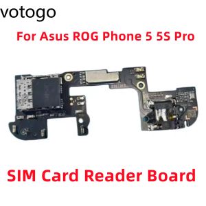 Câbles d'origine pour ASUS ROG Téléphone 5 5s Pro 6 SIM Carte Reader Small Board Slot IC Eitphone Headter Hateder Flex Cable ZS673KS Remplacer
