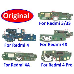 Câbles d'origine pour Xiaomi Redmi 3 3s 4x 4 Pro 5 5A 6A Port de chargement de charge du chargeur USB Connecteur PCB PCB Mic Board Flex Ribbon Câble