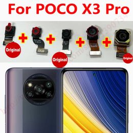 Kabels Originele voorrugcamera voor Xiaomi Poco X3 Pro Selfie Frontale Big Big Backside Main Achter Facing Camera Flex Cable Reparatie Onderdelen