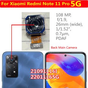 Câbles caméra principale d'origine pour Xiaomi Redmi Remarque 11 Pro 4G 5G Big Afficier APPACER CAME FLEX Cable MODULE 108MP TÉLÉPHONE REMPLACEMENT