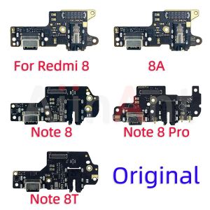 Kabels Originele USB -ladingsbord Poort Connector MIC DOCK LADING Flexkabel voor Xiaomi Redmi Note 8 8A 8T Pro Plus Dock