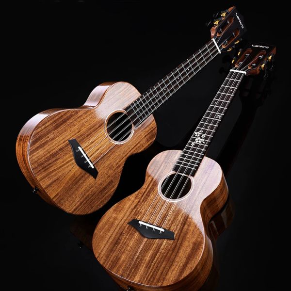 Câbles ananas ténor ukulélé professionnel mini instrument en bois massif guitare mini 4 string guitare petit cadeau en bois