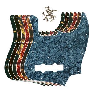 Cables Pleroo Pièces personnalisées pour nous FD Vintage '74 Jazz Bass Guitar Pickguard Scratch Plate, Multi Color Choice Flame Pattern