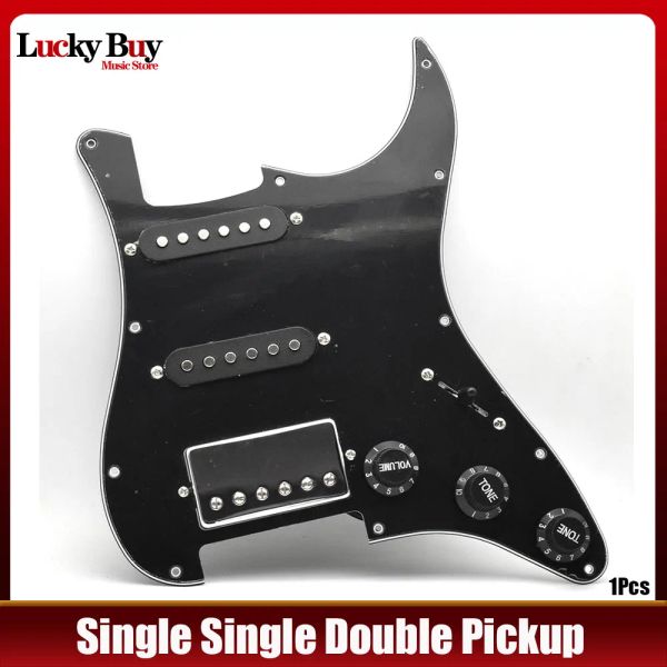 Cables Pickguard Pickguard Pickguard SSH 2Single Coil 2Single Coil y 1 Pickup Dual Coil con Push Pull Switch 2T1V Pickup de guitarra