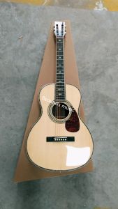Kabels gratis verzending professionele aangepaste gitaar o salon body ebony fretboard abalone inlay kindergitaar solide top slot girl gitaar