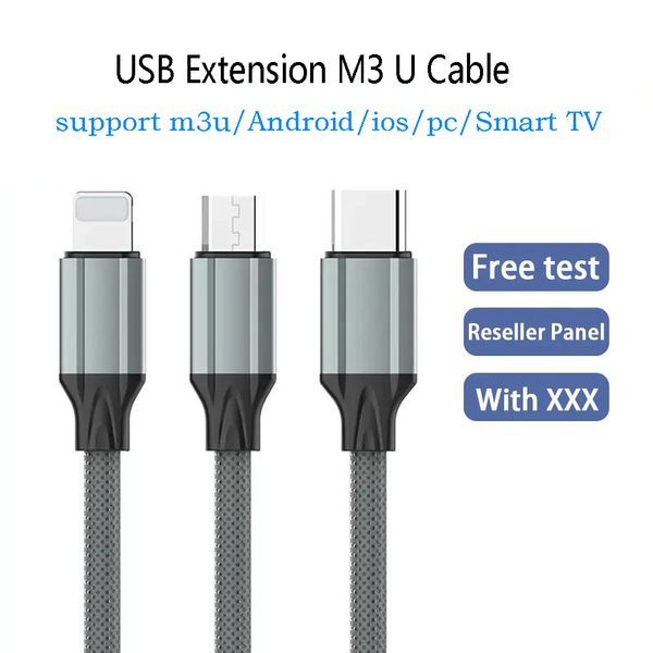 Cables Receptores M3 U Línea IP Mundial Europa Piezas de TV Para Smart TV Android Box en España Alemania Francia Europa