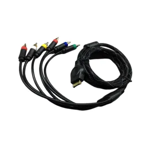 Cables RGBS Cable de video de audio para PS2 para la consola de juegos PS3 Conector BNC disponible 1.8m no cable componente