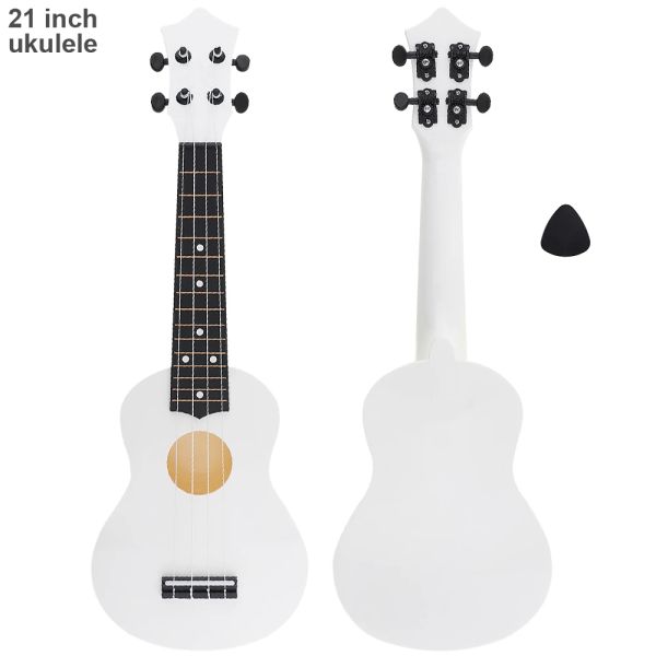 Vente de câbles 21 pouces soprano ukulélé 15 fret abb matériau 4 cordes hawaii guitare avec choix pour les enfants et débutant