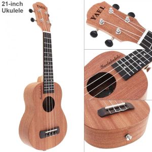 Vente de câbles 21 pouces soprano ukulélé sapele bois 15 fret quatre cordes hawaii guitar corde instrument musical