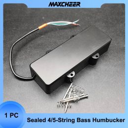 Câbles Scelled Style 4 / 5String Bass Guitar Pickup Double Coil Humbucker Pickup Coil Splating Ceramic Magnet Bass Guitar Accessoires