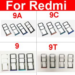 Câbles SIM Carte Tray pour Xiaomi Redmi 9 9A 9C 9T SIM SLOT SIM CARD Reader Carte pour Redmi Redrice 9 9A 9C 9T Pièces de remplacement