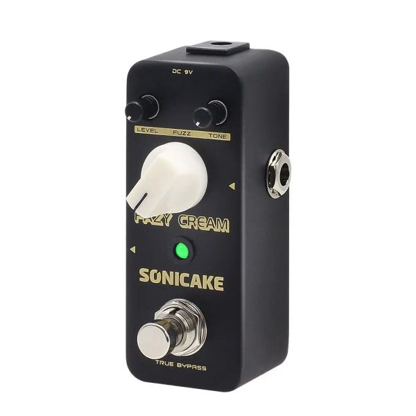 Cables Sonicake Fazy Cream True Bypass Vintage Fuzz Efectos de guitarra Pedal QSS17