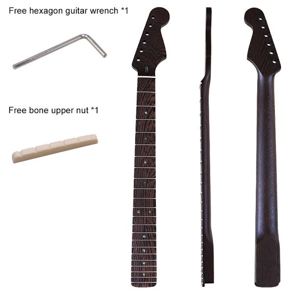 Câbles St Electric Guitar cou noir wenge wood guitare cou 22f guitare arc 6 cordes finition mate avec truss tige 5.55.6 cm Largeur du talon