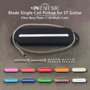 Kabels ST Style Single Spoil Blade Pick -up Fiber Base Base 7.5K One Line Pick -up voor ST Gitar Accessoire Multi Color