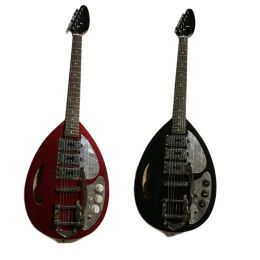 Kabels traande vorm body rood/zwarte elektrische gitaar met tremolo -brugaanbieding aangepast