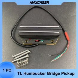 Câbles TL Humbucker Bridge Pickup Electric Guitar Humbucker Pickup For Bridge Coil Spliting Four Counduct avec Shield Cable 9K ou 16K