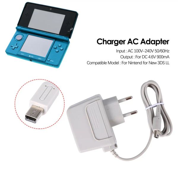 Cables de EE EU Carger CA Adaptador para 3DS XL LL para DSI DSI XL 2DS 3DS 3DS XL