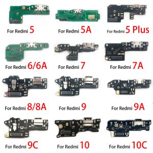 Câbles Port de charge USB Micro Dock Connector Board Cable Flex pour xiaomi redmi 4a 4x 4 5 5a 6 6a 7 7a 8 8a 9 9a 9t 9t10 10c Pro