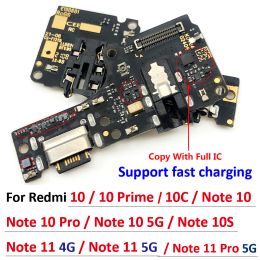 Câbles Port de charge USB PORT MICROPHONE CONNECTEUR CONNECTEUR PARTES FLEX RÉPARATION PIÈCES POUR XIAOMI POCO M3 PRO REDMI 10C REMARQUE 11 10 5G PRO 10S 11E