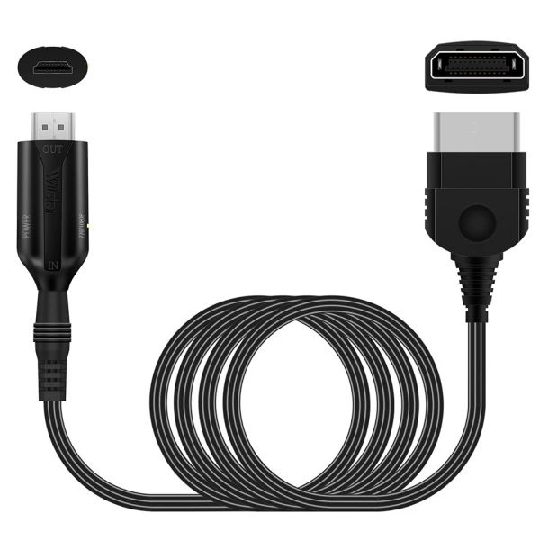 Câbles Xbox à HDMI Convertisseur Video Audio Cable 1M / 3.2ft Digital Video Audio Adapter 1080p / 720p pour le jeu Xbox original pour le moniteur HDTV