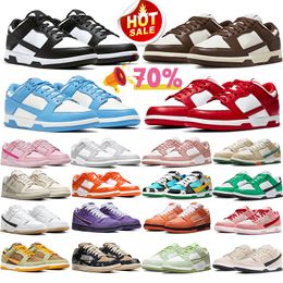 Cacao Wow designer Casual chaussures femmes hommes baskets panda gris brouillard triple rose Jarritos moyen olive hommes femmes un bloc à la fois chaussures de course