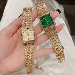 Cacaxi Hot Sell Square Women's Live New Fashion Green Diamond Watch A247