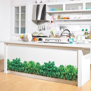 Cactus 3D-plint Muursticker Keuken Ingang Gang Muurstickers Home Decor Woonkamer Autocollant Muurschildering Muursticker 210420