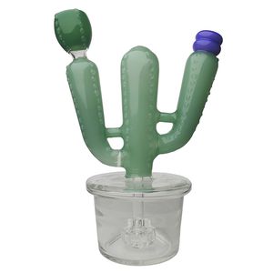 Cactus narguilés verre Bong recycleur fumer conduite d'eau Dab plate-forme 20 cm de hauteur avec joint de 14 mm