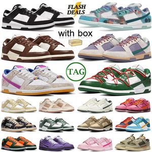 dunks low sb dunk off white Hommes femmes Sport Panda Low chaussures de course sneakers pin Green grey Fog sneakers 【code ：L】