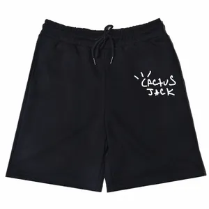 Cactus Jack Nieuwe strandshorts Gymsportshorts Comfortabel, puur katoen Ademend Dagelijks Cool ASTROWORLD Casual shorts H4Do#